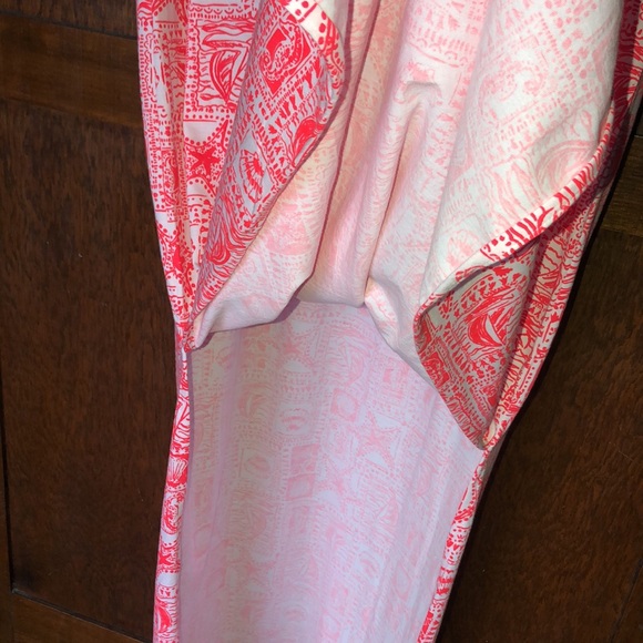 Lilly Pulitzer Etta Short Sleeve Maxi Milner Red Seaside Harbour Size Large - Picture 6 of 15